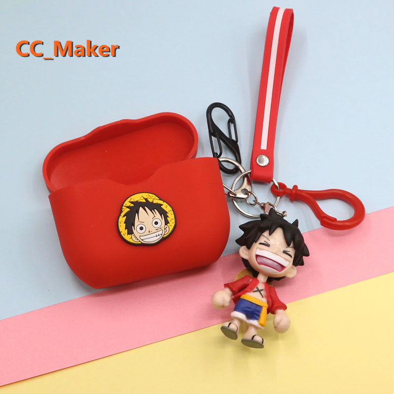 ในสต็อก ในสต็อกSony WF-1000XM3 กรณีการ์ตูน One Piece Luffy จี้ Sony บลูทูธ WF-SP800N หูฟังป้องกัน Ca