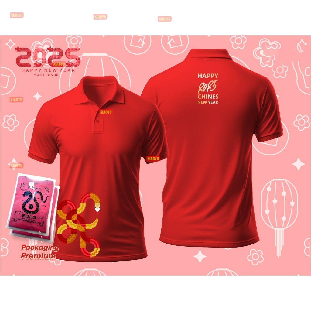 Rasika 2025 เสื้อโปโล Unisex ตรุษจีน