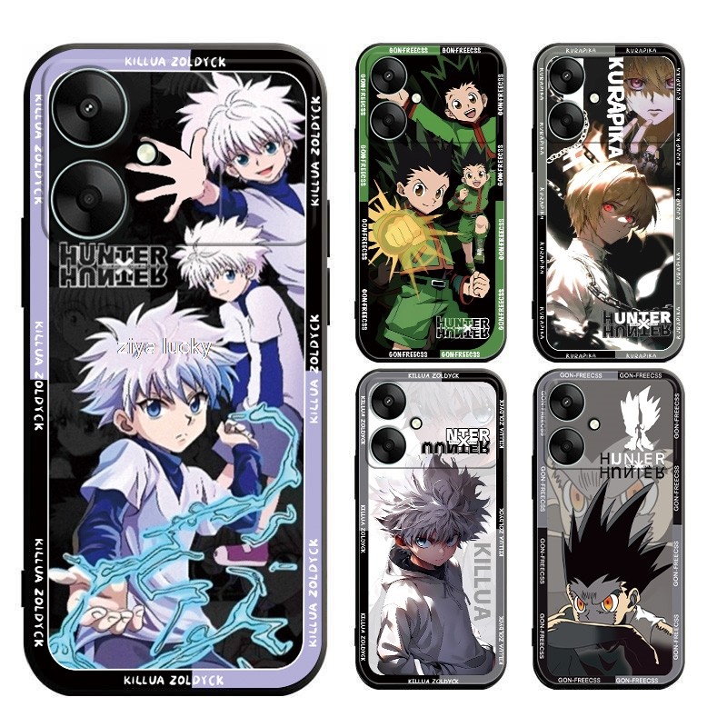 ปลอกสําหรับ Redmi 13R 13C 5G Poco M6 เคสโทรศัพท์ softcase ซิลิโคนออกแบบใหม่ HUNTER gon Killua Matte 