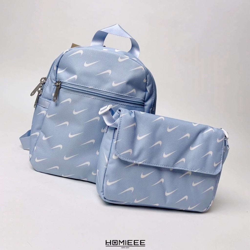 [Homieee] Nike Futura 365 Side Bag Backpack Full Screen Hook สีน้ำเงิน FN0938 FN0939-440 แฟชั่น