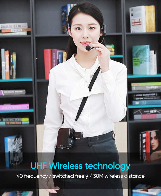❤ ลำโพงช่วยสอน Shidu ลำโพงสอนพกพา (ไมค์wireless,รองรับfm) ไ