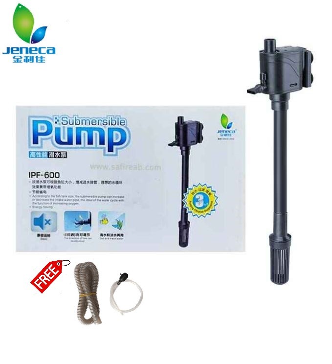 Jeneca ปั๊มน้ําดําน้ํา 3-in-1 อเนกประสงค์ สําหรับตู้ปลา กรองน้ํา IPF-300/IPF-400/IPF-500/IPF-600