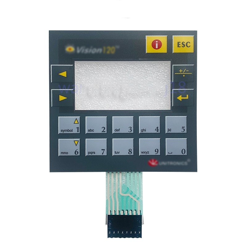 ใหม่เปลี่ยนปุ่มกดเมมเบรนแบบสัมผัสที่รองรับสําหรับ UNITRONICS Vision120 V120-22-T1