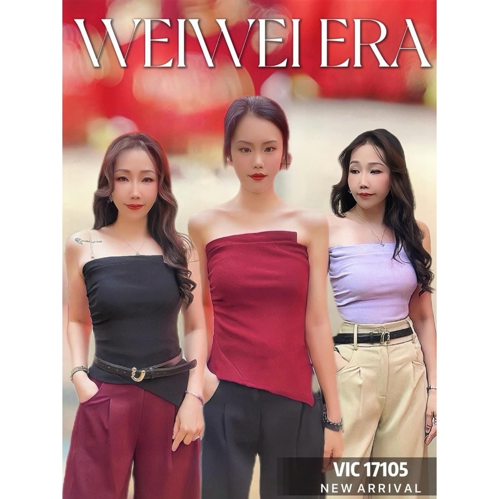 [VT17105] Tube Top Style VICTORY All-Match Tube Top