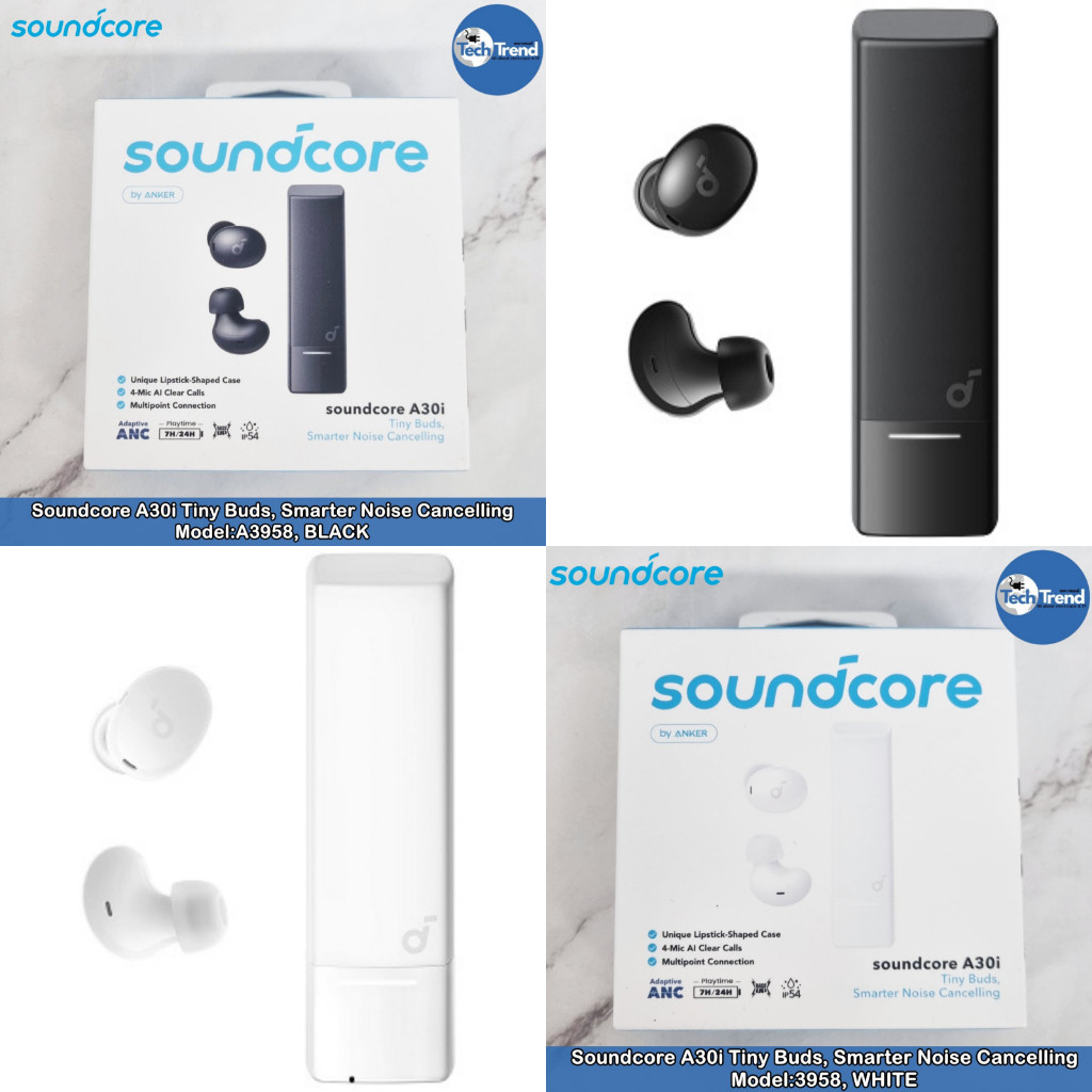 (Soundcore) Soundcore A30i Tiny Buds Smarter Noise Cancelling Model:3958 หูฟังบลูทูธไร้สาย หูฟังอิน