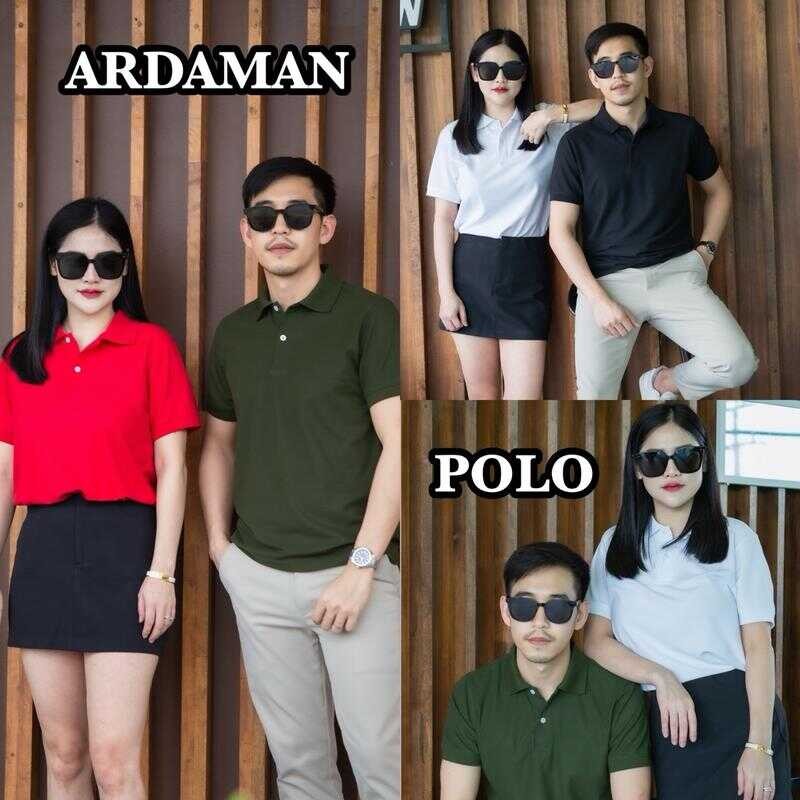 เสื้อโปโล ARDAMAN ผ้าหนานุ่ม ใส่สบายระบายอากาศ ทรงสลิม คอปก