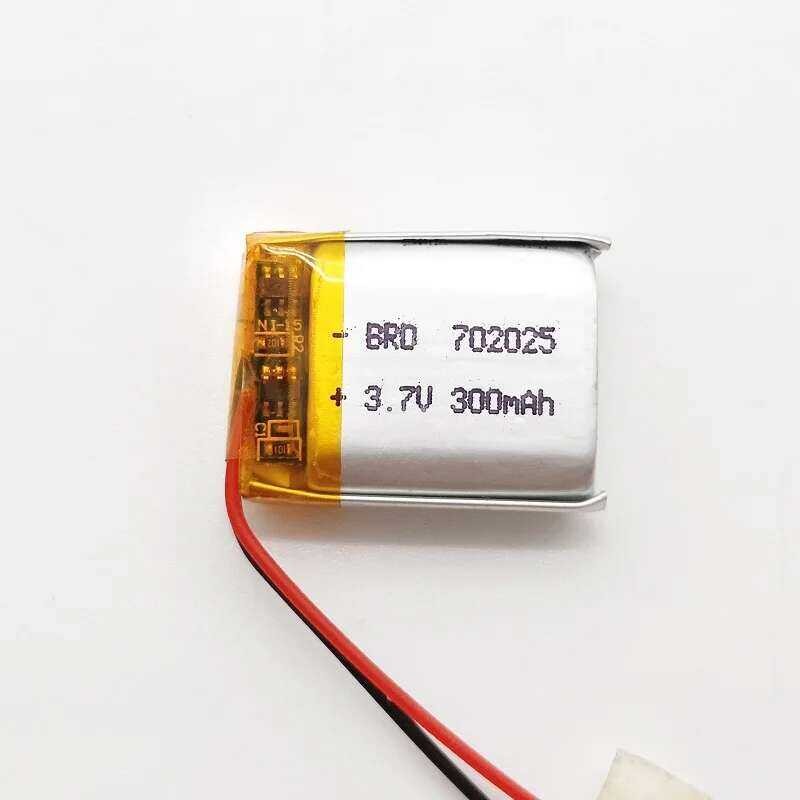 ▥ 702025 072025 3.7V 300Mah แบตเตอรี่ Li-Polymer สําหรับ Mp3 Mp4 Mp5 ลําโพงบลูทูธวิดีโอไร้สายเซ