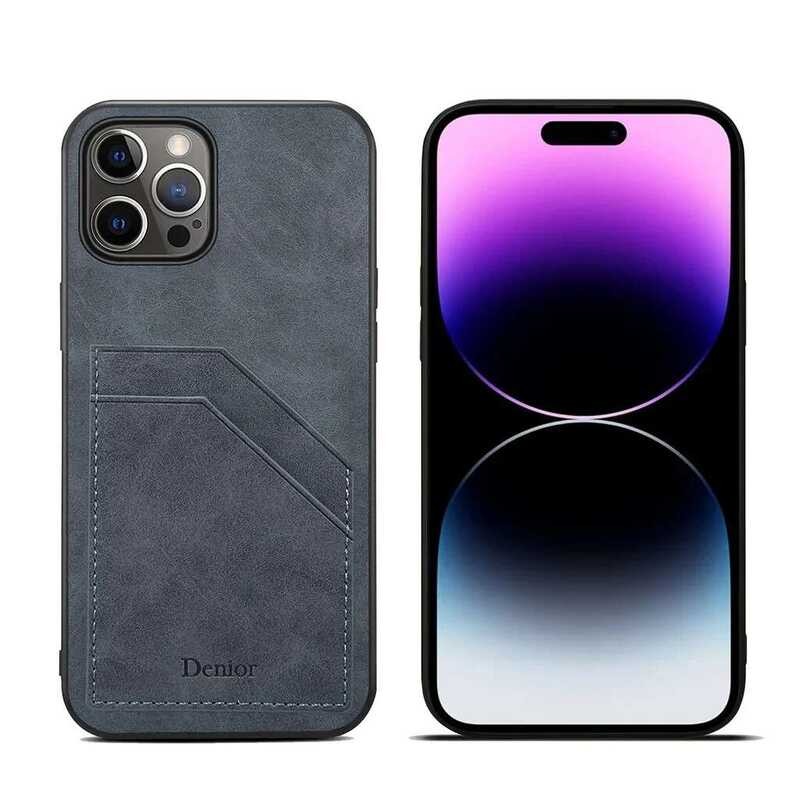 ▥ เคสหนังมีช่องเสียการ์ดแคู่สำหรั Iphone 15 PRO MAX 16 Pro 14 PLUS 13 Mini 12 11 XR XS X 7 8 Pl