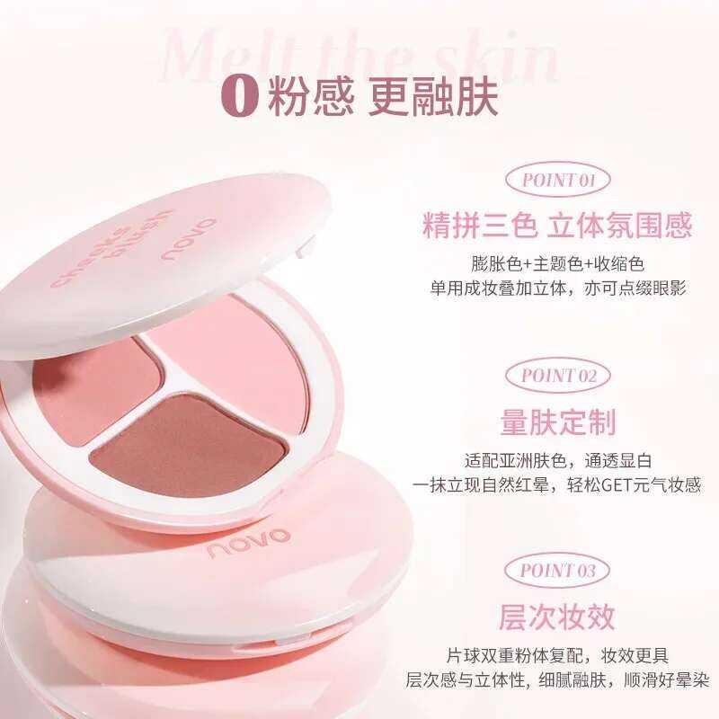 ▥ Novo Blusher Palette สำหรับใบหน้า Blusher