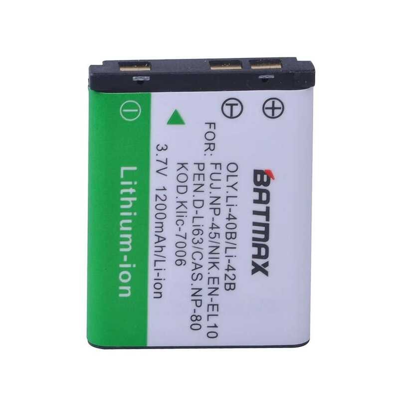 ▥ 1Pc 3.7V 1200Mah En-El10 EN El10 Li-42B Li-40B Li42b Li 42B 40B แบตเตอรี่กล้องสำหรับ OLYMPUS