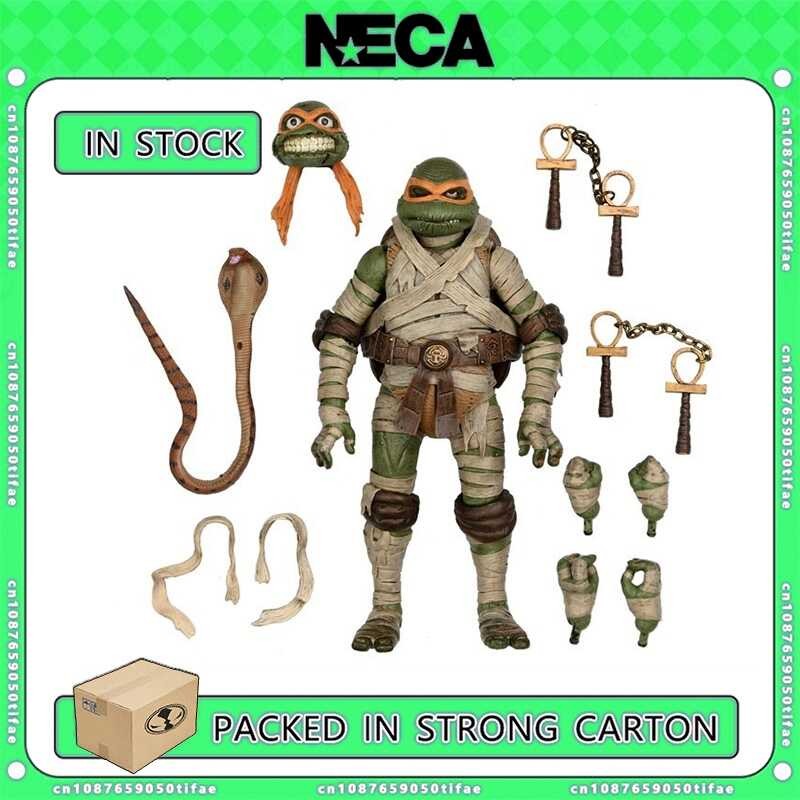 ◆ NECA ของเล่น TMNT Michelangelo เป็นมัมมี่ 7 นิ้วสุดยอดการกระ