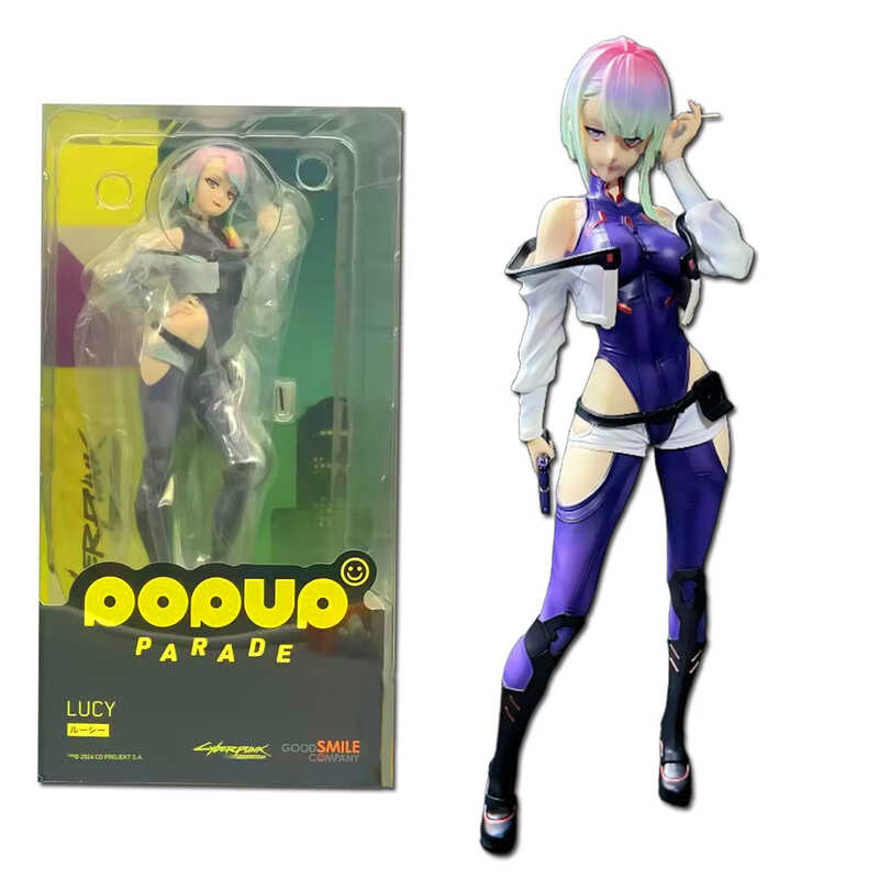 ◆ 22Cm Game Cyberpunk: Edgerunners Lucy Standing Anime Model Toy Gift Collection Aciton Figure