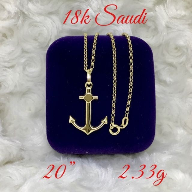 ในสต็อก ️COD 18k SAUDI GOLD NECKLACE