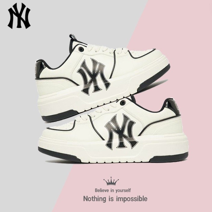 ของแท้100% MLB รองเท้าผ้าใบ Unisex รุ่น 3ASXCA12N 50WHS - สีขาว