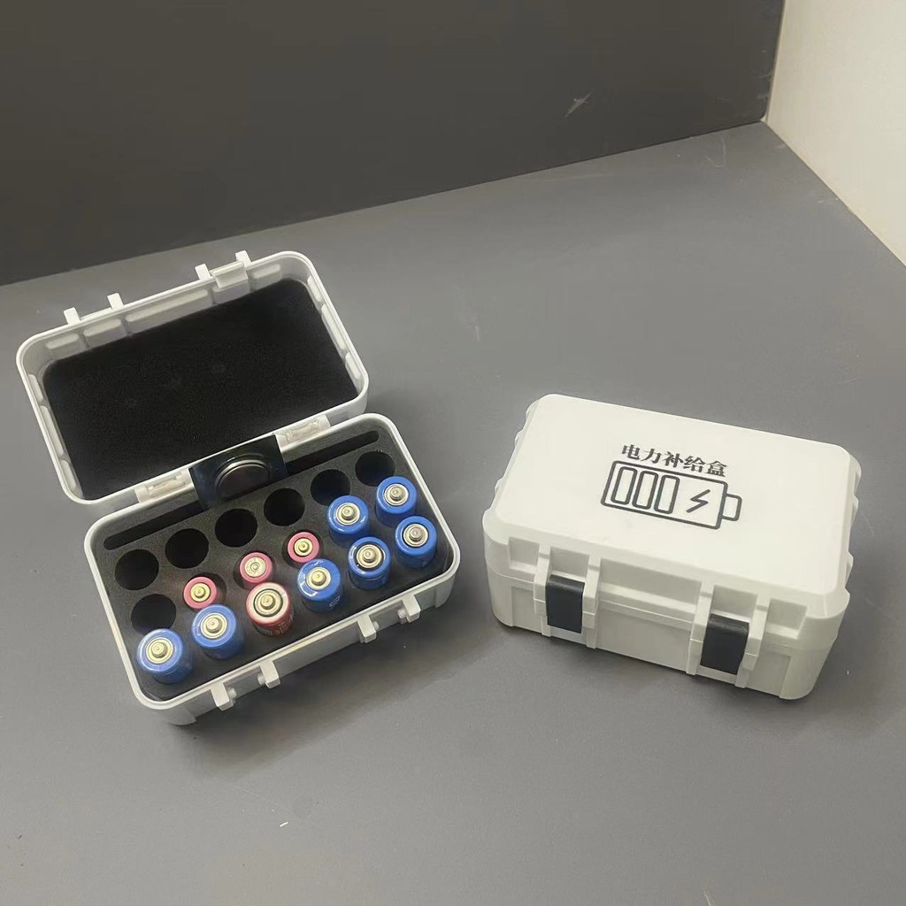 กันกระแทก CushionNew No. 5 เบอร์ 7ปุ่มแบตเตอรี่กล่องเก็บรอบด้านกล่องเก็บแบตเตอรี่แบบพกพาปิดผนึกการจัดเก็บฟองน้ําบัฟเฟอร์