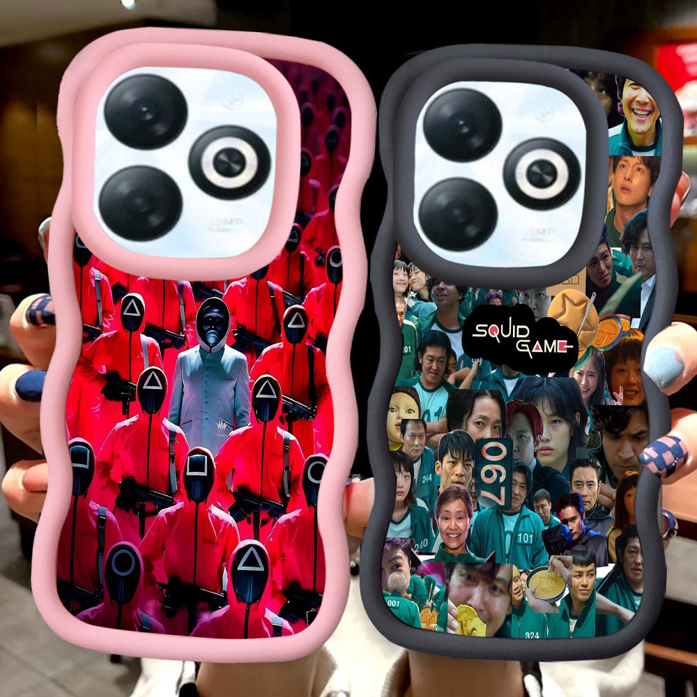 MERAH Z-14 Squid Game Red Black Pink Casing สําหรับ Infinix ITEL P55 Smart 8 Pro Plus