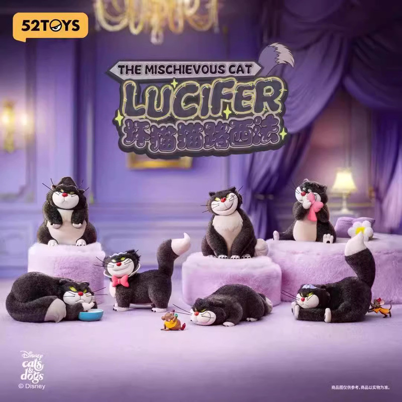ของเล่น Vivi ของแท้ 52TOYS Disney Bad Cat Cat Lucifer Series Mystery Box ของเล่นอินเทรนด์ตุ๊กตาของขวัญเครื่องประดับตัวเลข 1204