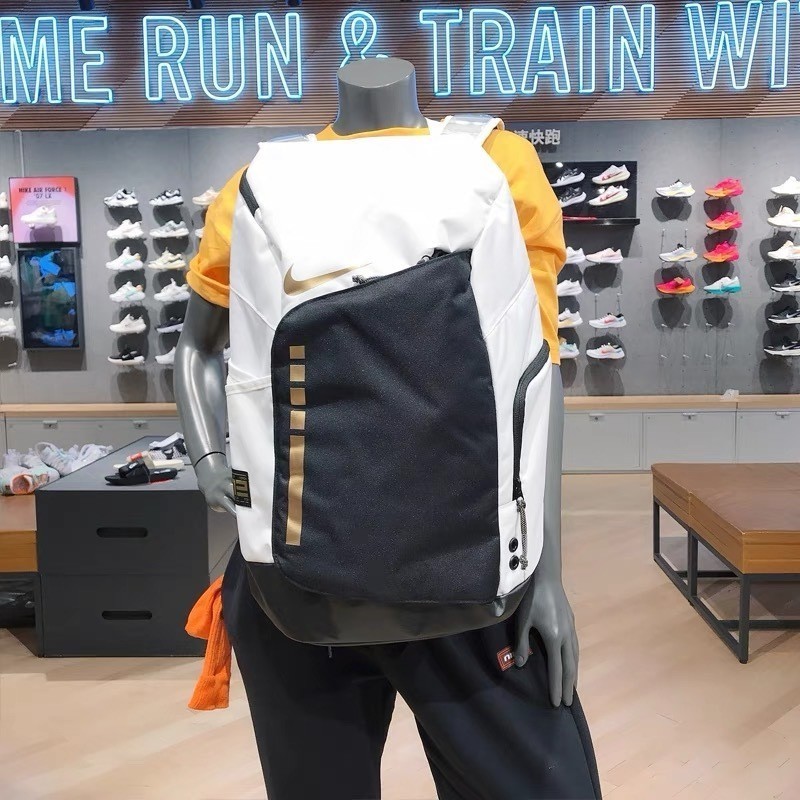 FE1 Nike Sports Basketball Elite Bag Air Cushion Backpack Student Computer School Bag Men Women DX9