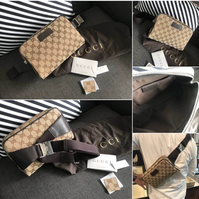 กระเป๋าคาดอก Gucciของแท้รุ่นฮิตใส่ได้กับทุกชุด มีทั้งมือ1และ2