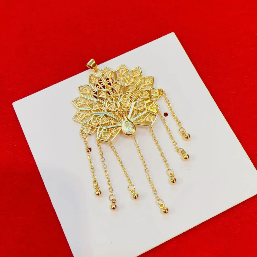 AU999 ผู้หญิงไหปลาร้าโซ่พู่จี้ คุณภาพสูง กลวงออกวินเท