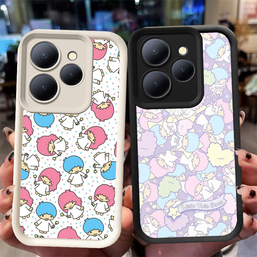 XI70 Twin Stars Casing สําหรับ Tecno Pova 7 5 6 Pro Camon 40 12 5G สีดําสีขาว