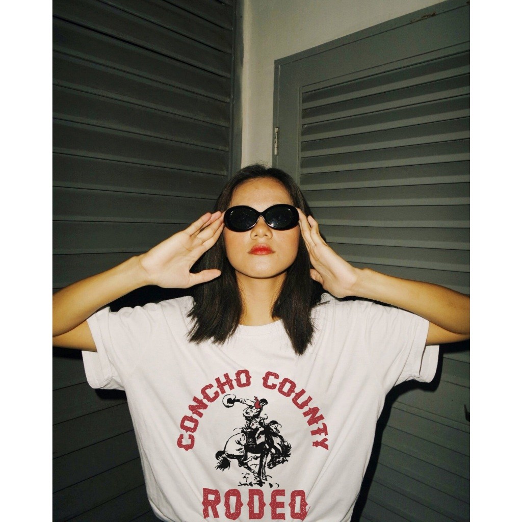 ♞,♘(พร้อมส่ง) เสื้อยืด RODEO -  ผ้าคอตตอน 100% สกรีนสีจม cvb