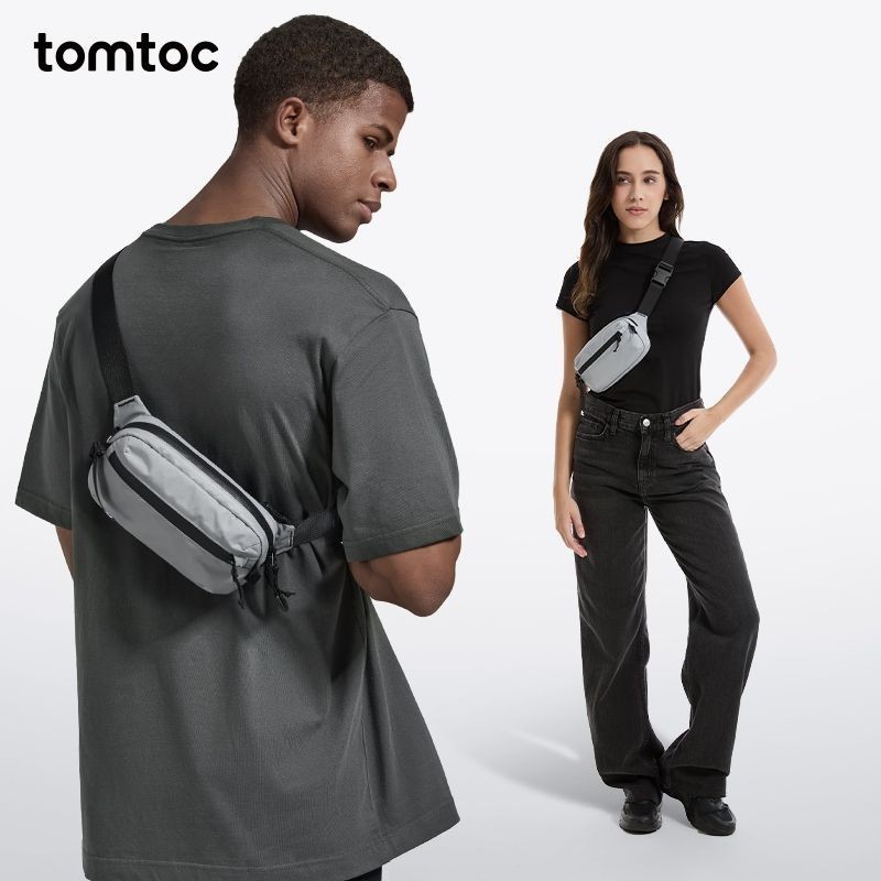 Tomtoc Messenger Bag Mens Accessory Bag Chest Bag Shoulder Bag Small Waist Bag Aviator-T33 1.5L/2.5