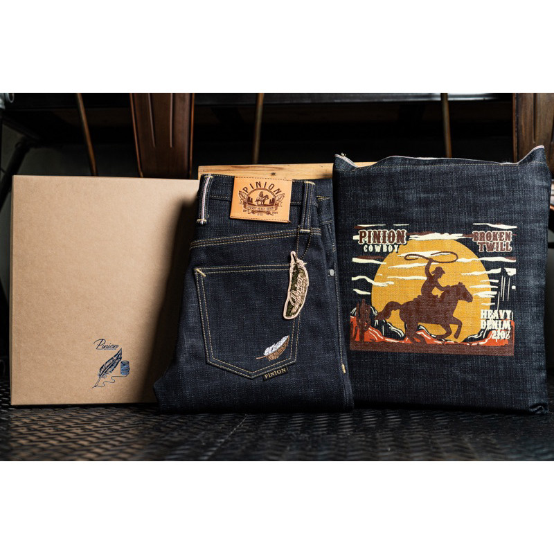 Pinion Denim  Cowboy  Broken Twill Slub 21oz