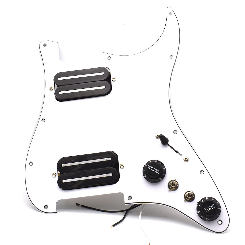 Hh 2 ใบมีดกีตาร์ไฟฟ้า Pickguard Pickup Coil Humbucker Load Prewired Pickguard Pickup
