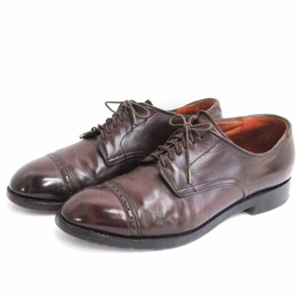 Alden Business Shoes Straight Tip Brown 7.5 25.5 Direct from Japan Secondhand