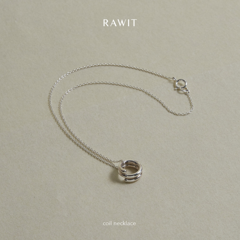 Rawit coil necklace in 925 silver