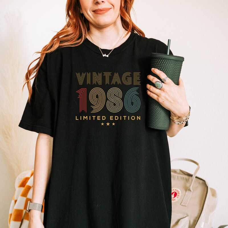 39th Birthday Comfort สี® เสื้อ | เสื้อ Vintage Limited Edition 1986 | เสื้อยืดวันเกิด 39 ปี | 1986 