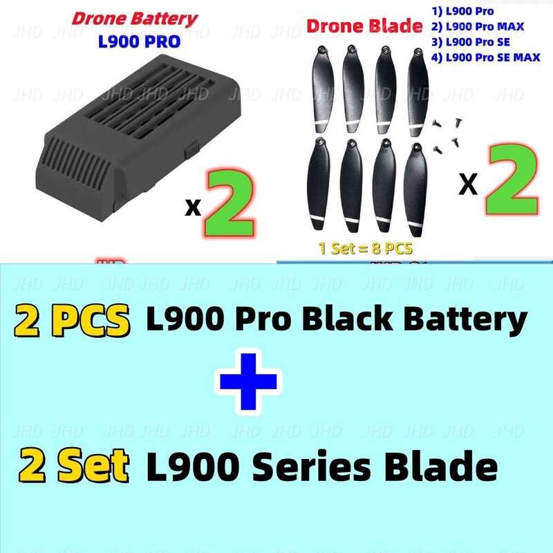 ▥ JHD เดิม 7.4V 2200Mah สําหรับ Pro แบตเตอรี่ L900pro MAX Drone อะไหล่แบตเตอรี่ LYZRC L900 PRO