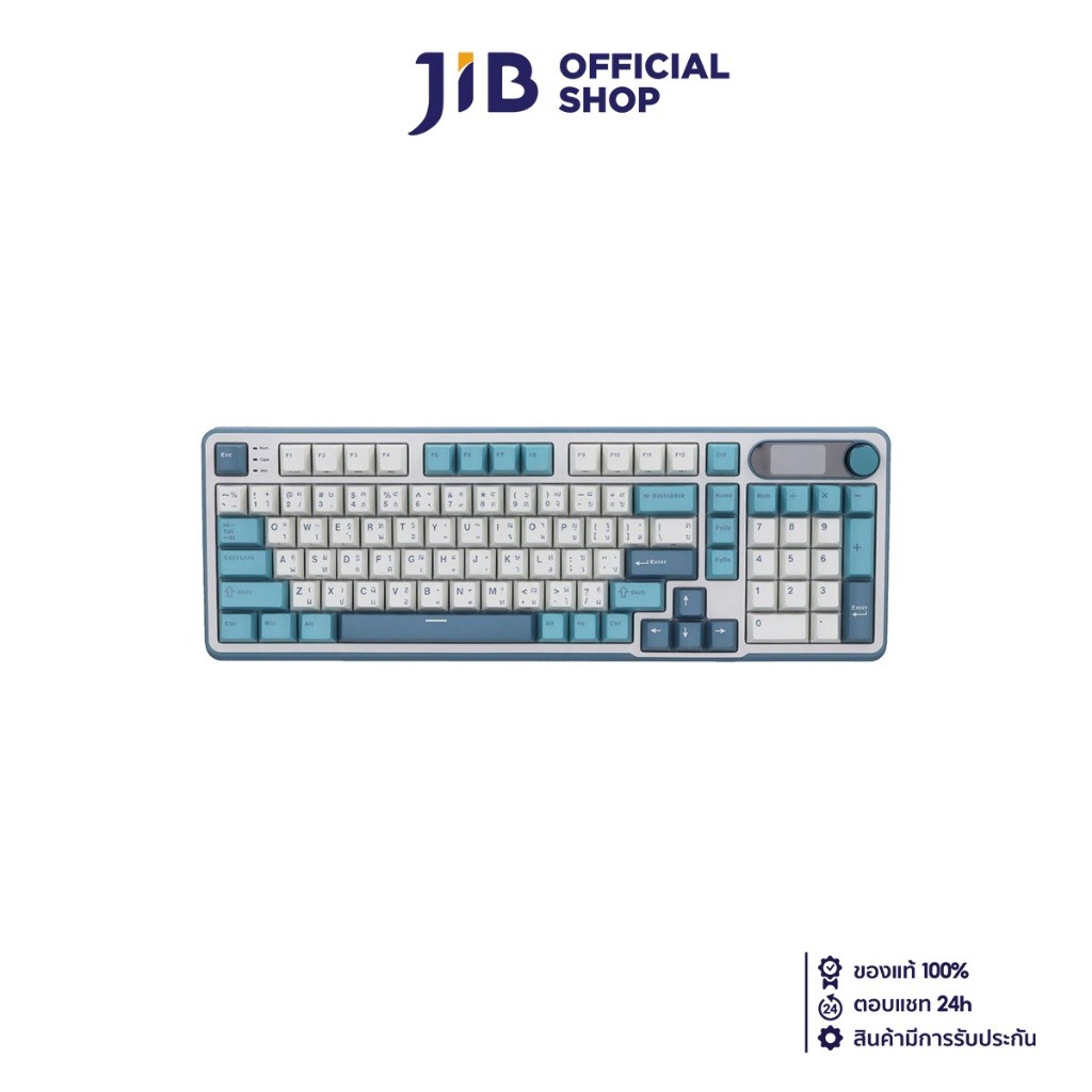 WIRELESS KEYBOARD (คีย์บอร์ดไร้สาย) ROYAL KLUDGE RK-S98 (LIGHTCLOUD) (CHARTREUSE SWITCH RGB EN/TH)