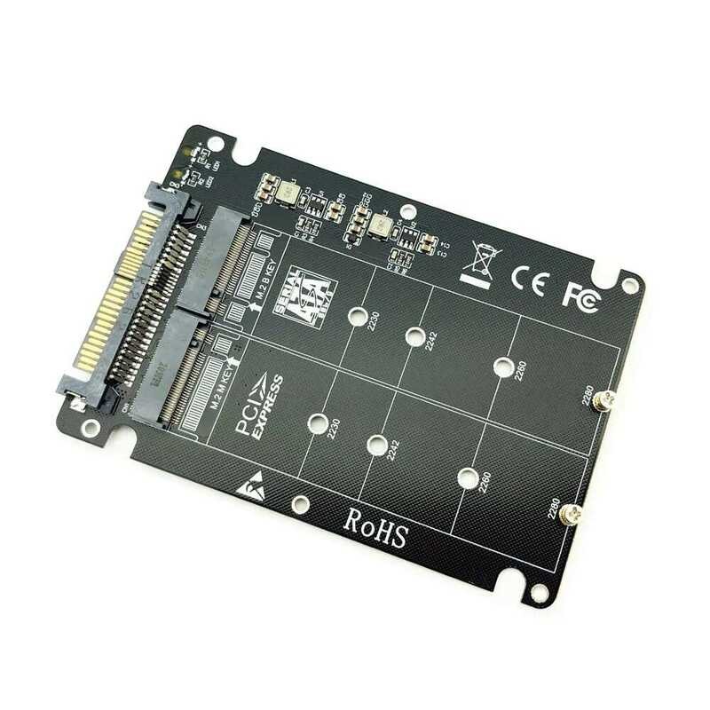 ▥ M.2 U.2อะแดปเตอร์2 In 1ม. 2 Nvme Sata-Bus NGFF SSD เป็น Pci-E U.2 Sff-8639อะแดปเตอร์แปลง M2 P