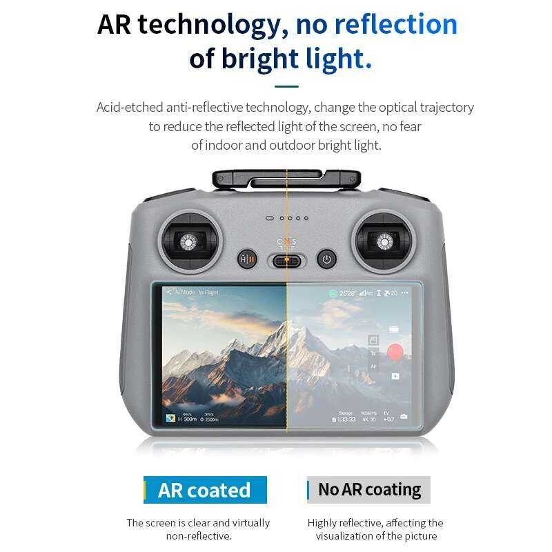 ▥ Mini 4 Pro/Mini 3 Pro/Air 3/Mavic Air 2 กระจกนิรภัย VR Anti-Reflective ภาพยนตร์ 9H สําหรับ DJ