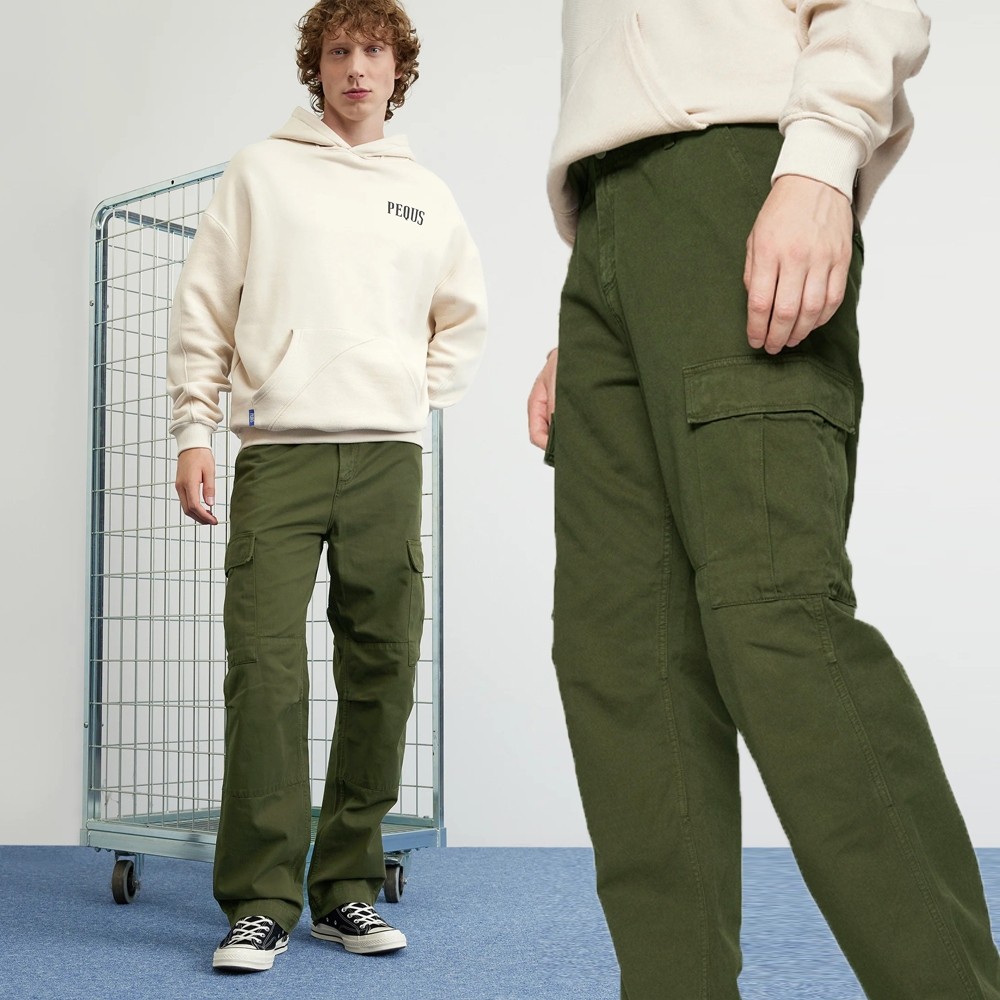 กางเกง Cargo Twill by GU UQL - สีเขียว