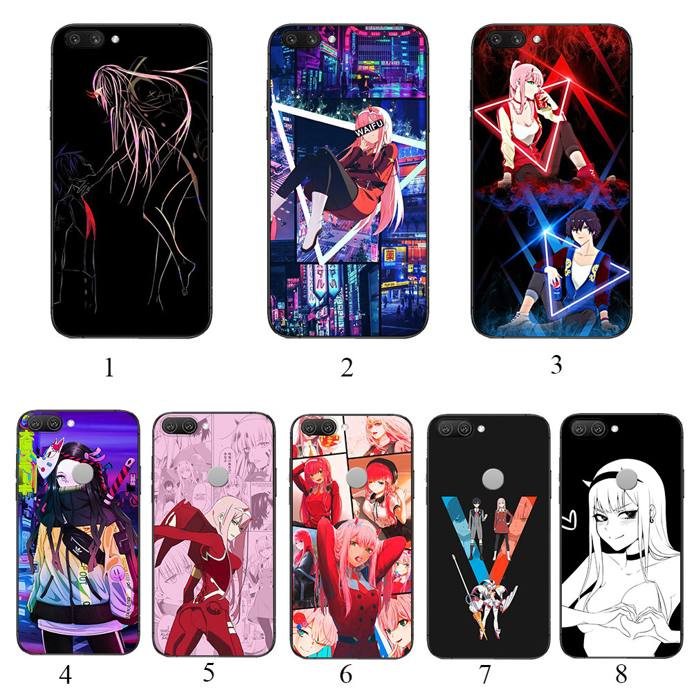 Oppo A17 k A18 A3 Pro A3X A80 5g S16 Darling in the FranXX1 เคสโทรศัพท์สีดําแบบนุ่ม