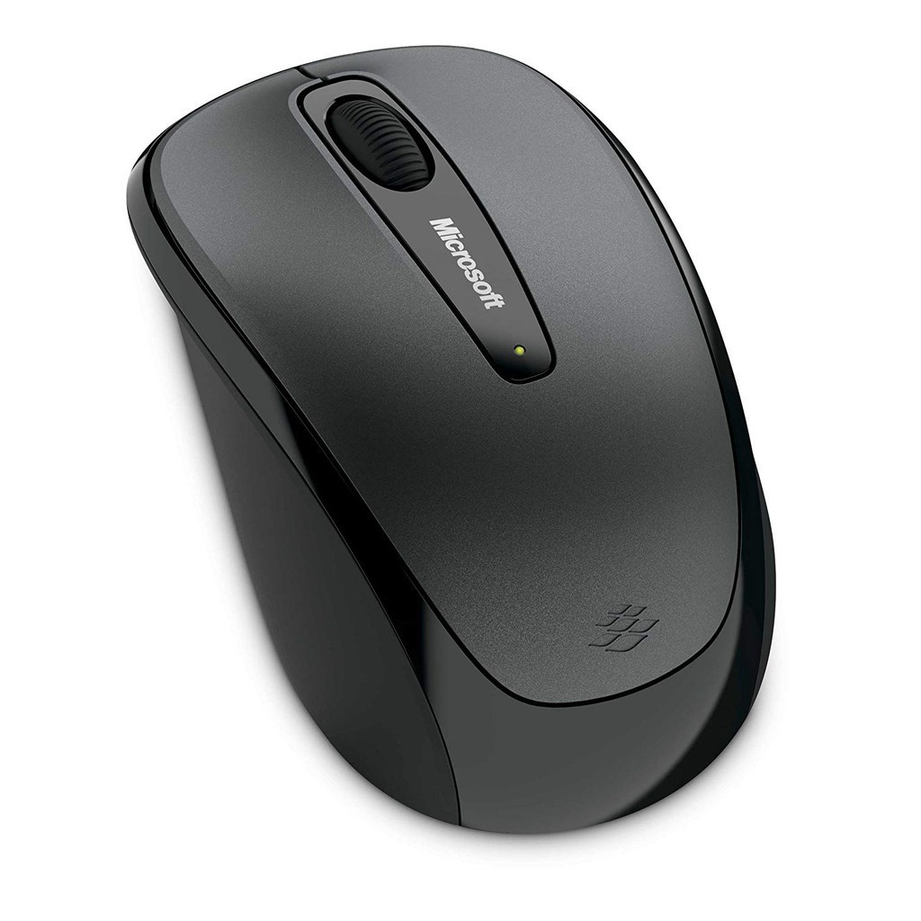 Microsoft Wireless Mobile Mouse 3500 สีเทา ประกันศูนย์ 3ปี ของแท้ เมาส์ไร้สาย (Grey)