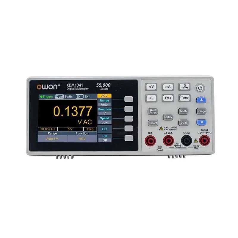 ▥ OWON Xdm1041 4 1/2 Benchtop Digital Multimeter 55000 นับ True RMS 3.5 นิ้ว LCD USB Dc/Ac Curr