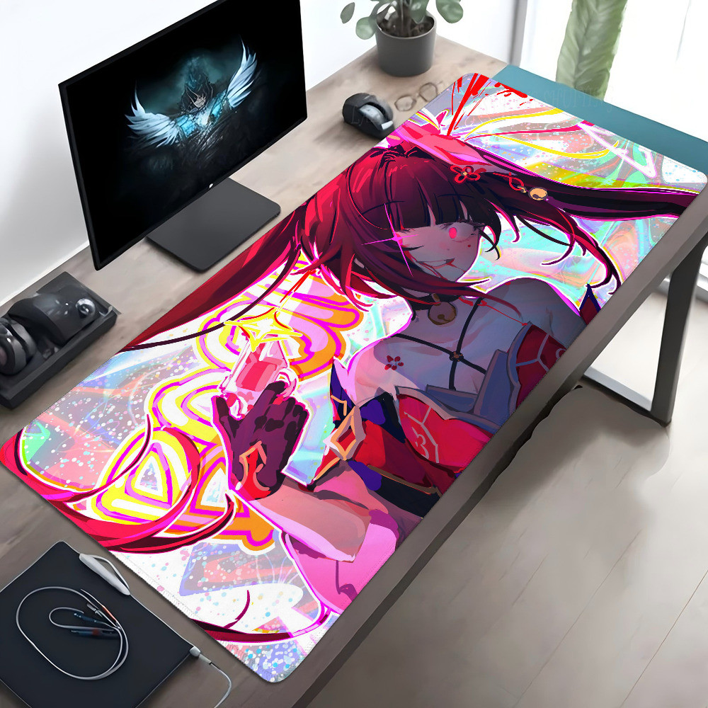 Sparkle Honkai Star Rail Mousepad แผ่นรองเม้าส์โต๊ะ Pad อุปกรณ์เสริมสําหรับเล่นเกม Prime Gaming XXL คีย์บอร์ด Pad Pad Pad Padding Mat