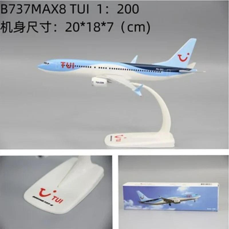 B737MAX8 B78-8 TUI Fly Tuifly Aires พลาสติก ABS เครื่องบินของเล่นเครื่องบินเครื่องบินของเล่นประกอบเร