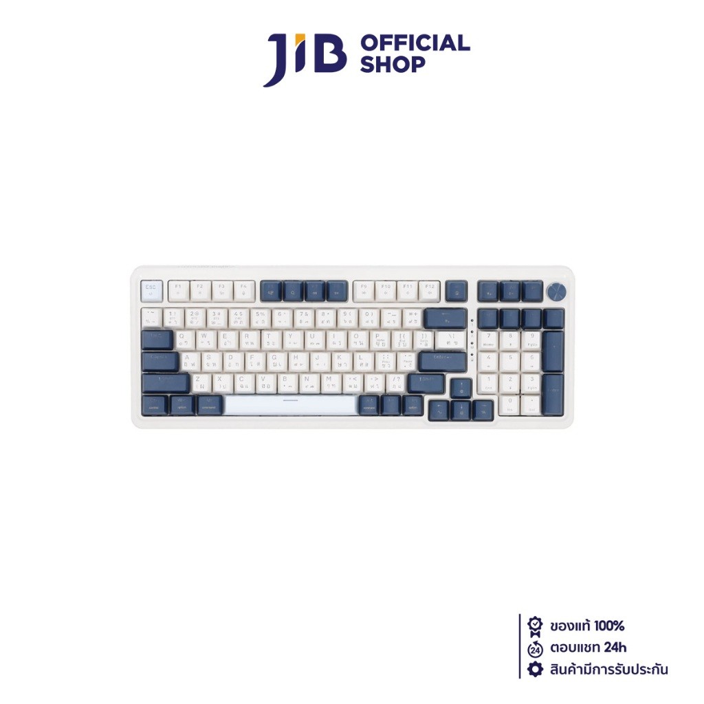 WIRELESS KEYBOARD (คีย์บอร์ดไร้สาย) REDRAGON K686 EISA PRO (WHITE-BLUE) (BLUE SWITCH RGB EN/TH)