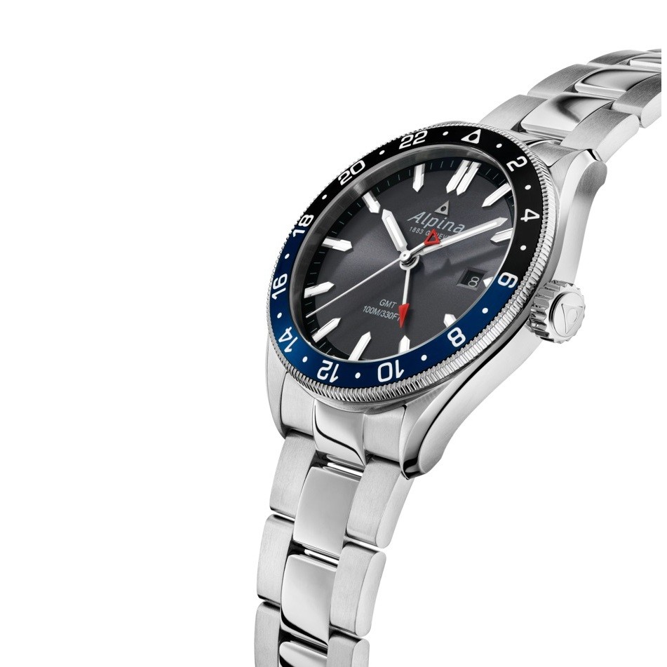 Alpina Quartz AL-247GB4E6B Alpiner GMT Men's Watch ( นาฬิกาข้อมือผู้ชายระบบถ่าน )