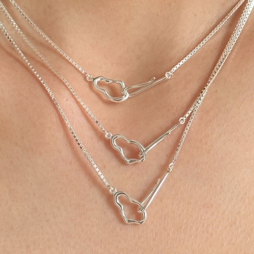 (necklace) : PUDDLE NECKLACE SILVER925 | สร้อยคอ สร้อยคอเงินแท้ | YOUR WISHLIST