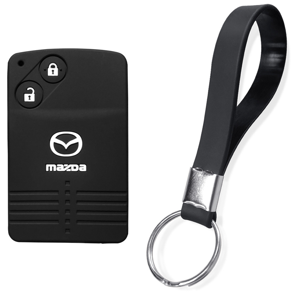 Mazda 3 5 6 8 CX-7 X7 Key holder CX9 RX8 RX-8 Miata MX5 Verisa Premacy 2Button อุปกรณ์เสริม Keyless Shell แจ็คเก็ตซิลิโคน Key Case ฝาครอบระยะไกล - รูปที่ 7