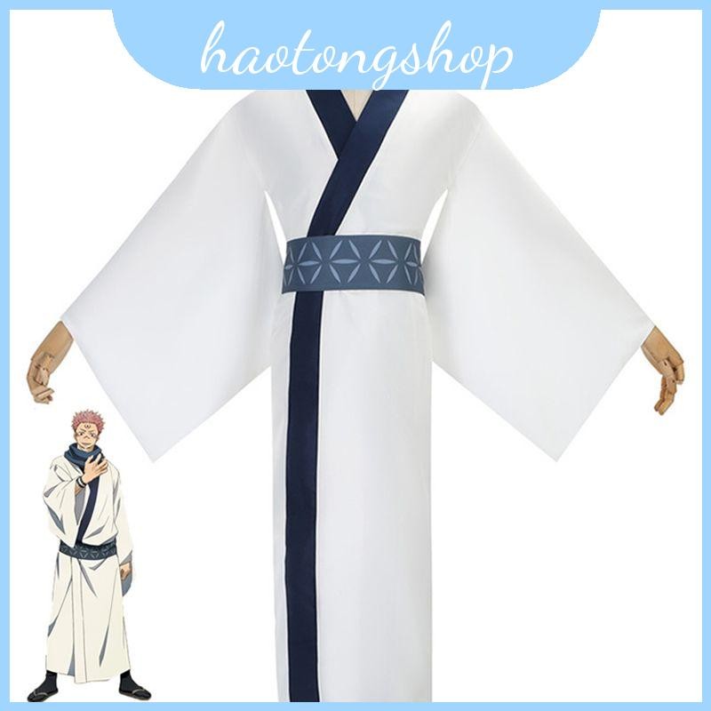 Ryomen Cosplay Sukuna ชุดคอสเพลย์พร้อมวิกผมใยสังเคราะห์