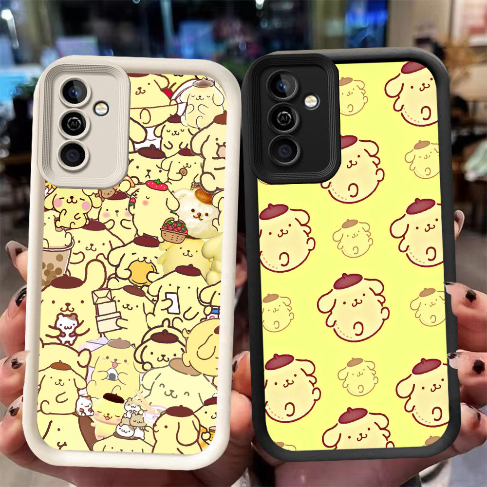 XI37 เคส Pompompurin สําหรับ Samsung Galaxy A36 A56 S25 Ultra A26 5G สีดําสีขาว