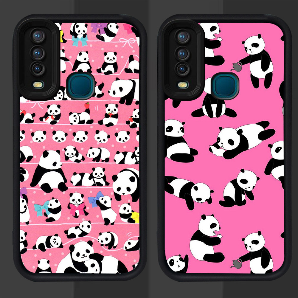 S-24 เคสแพนด้าน่ารักสําหรับ VIVO Y91C Y3 Y17 Y15 Y12 ฝาครอบ