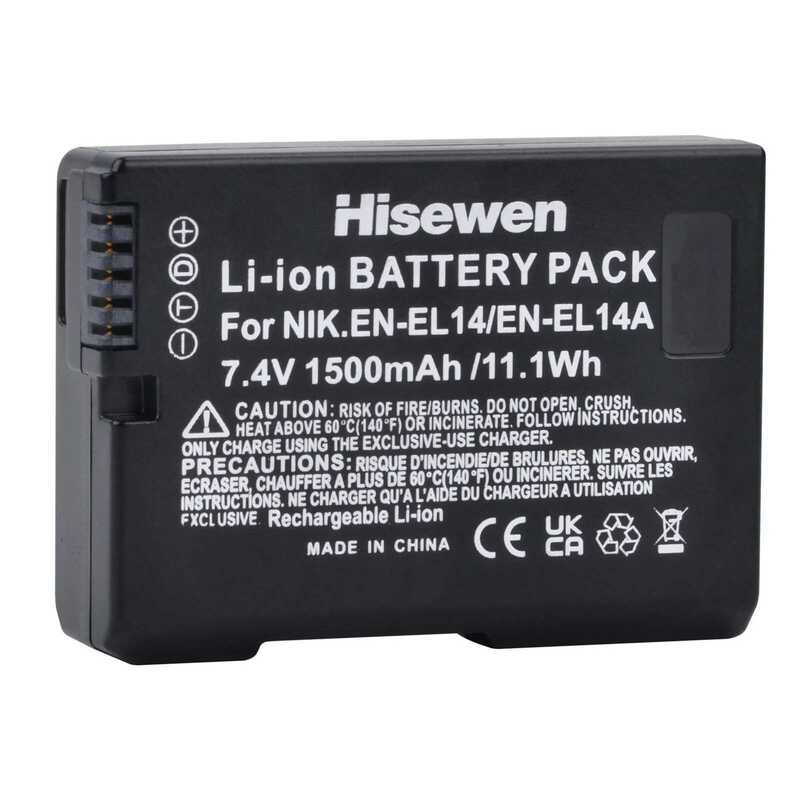 ❃ 1500Mah En-El14 En-El14a Enel14 แบตเตอรี่สําหรับ Nikon D3100 D3200 D3300 D3400 D3500 D5600 D5